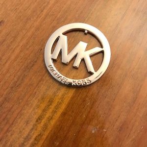 Michael Kors Logo Charm MK Rose Gold Handbags